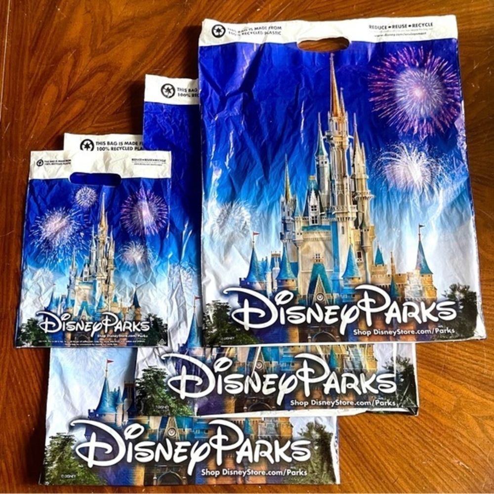 4! Disney Parks Blue and White Castle Bags!